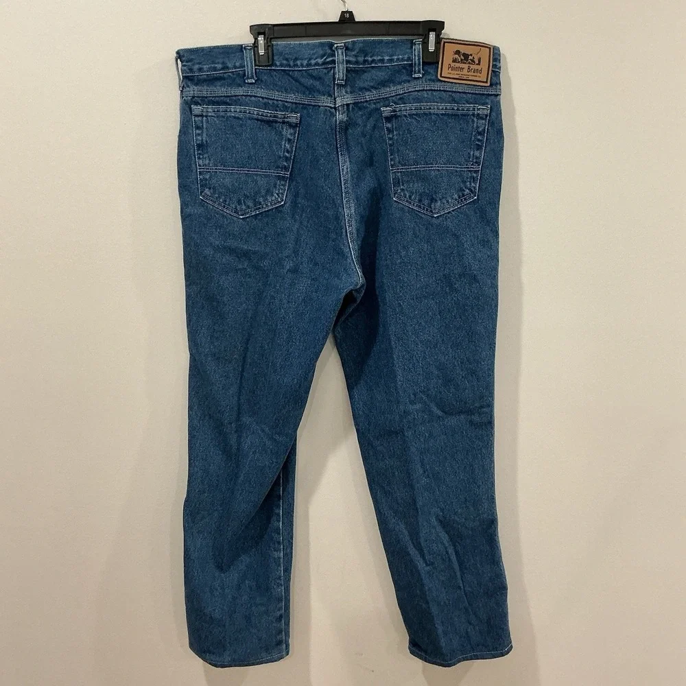 Vintage Pointer Brand Jeans USA Made Men's W42 L29 Workwear Denim Pants Utility